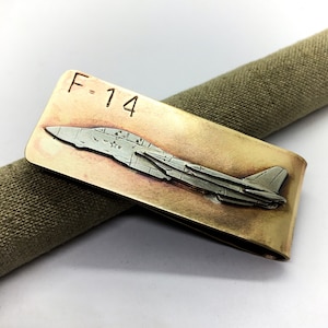 F-14 Tomcat navy fighter jet money clip