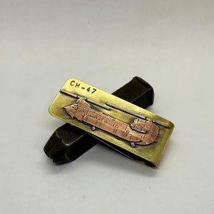 Ch-47 Chinook helicopter money clip
