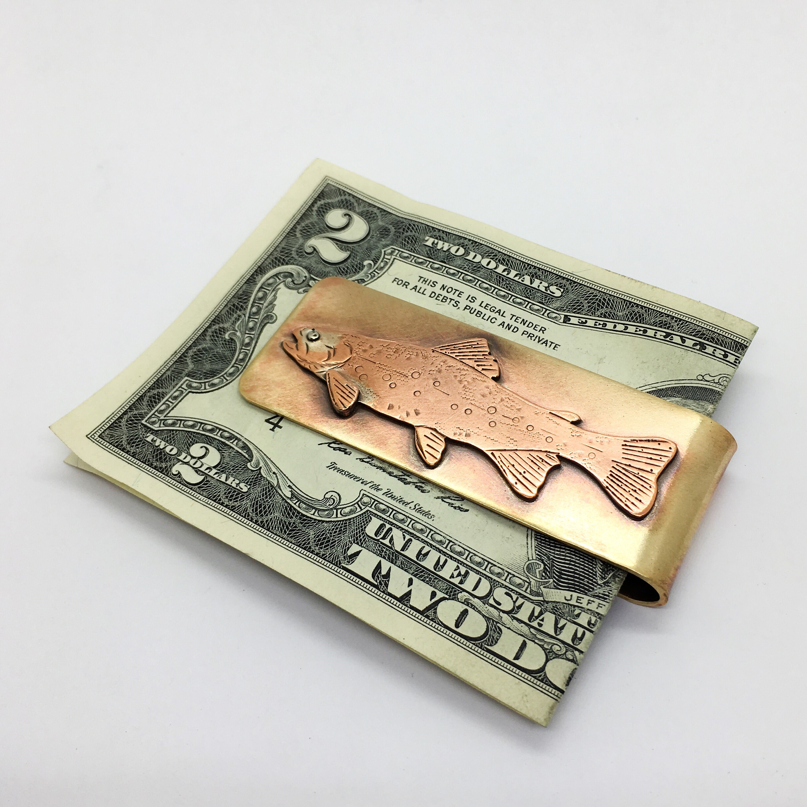 Brook Trout Hand Made Money Clip Fly Fishing Gift Etsy