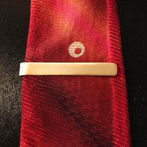 Simple brass tie bar, hand made brass tie clip