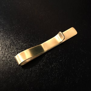 Simple Brass Tie Bar, Hand Made Brass Tie Clip - Etsy