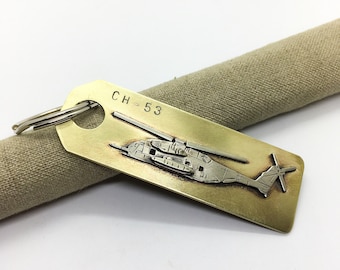 CH-53 Sea stallion navy/marine corps helicopter key chain