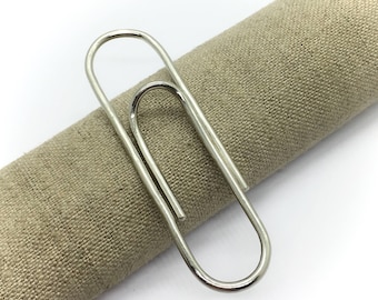 paperclip  hand made nickel silver  money clip