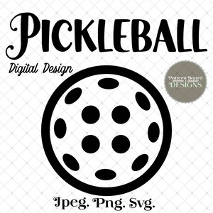Pickleball Outline Digital Download PNG,JPEG,SVG