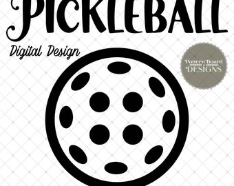 Pickleball Outline Digital Download PNG,JPEG,SVG