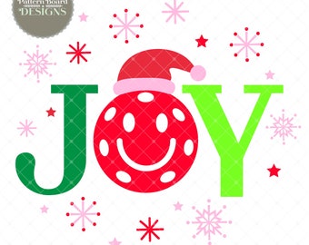 JOY Pickleball Digital Download Holiday PNG & JPEG