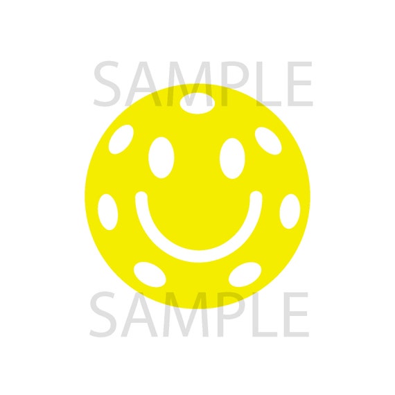 SMILEY Pickleball Digital Download PNG and JPEG Etsy