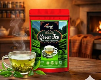 Loseblatt Grüner Tee | Premium Natürliche Grüne Tee Blätter | Antioxidativer reichhaltiger täglicher Wellness-Tee | Japanischer Sencha handverlesener Blatttee |