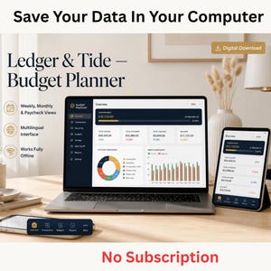 Budget Planner Web App | Weekly Monthly Paycheck Tracker (Digital Download)
