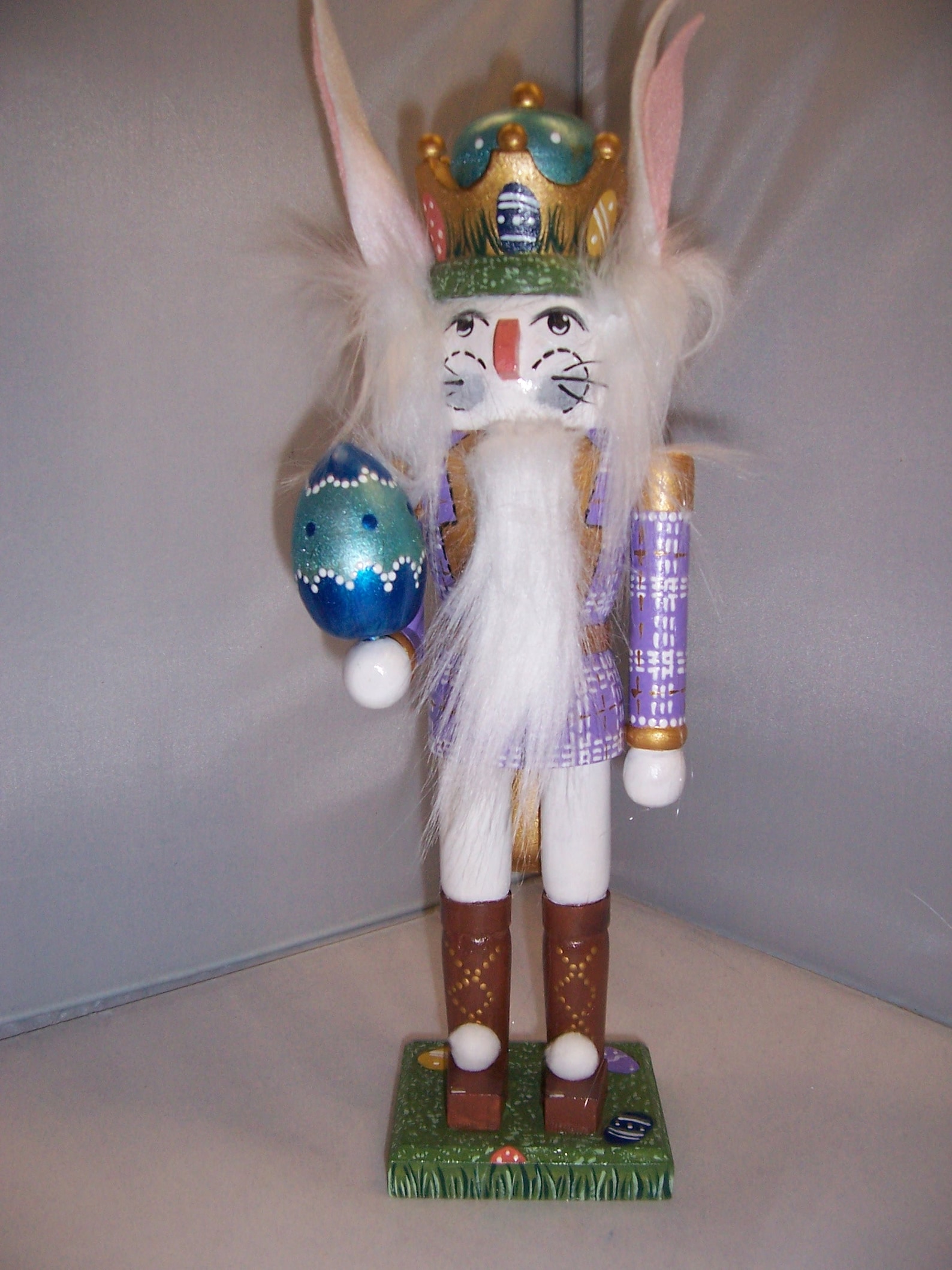 Easter Bunny Hand Painted Nutcracker Etsy