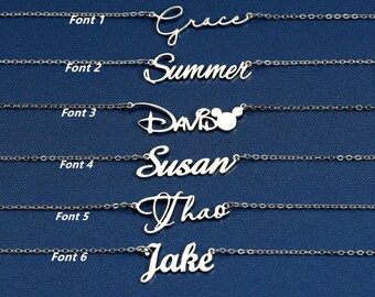 Nameplate Necklace - Etsy