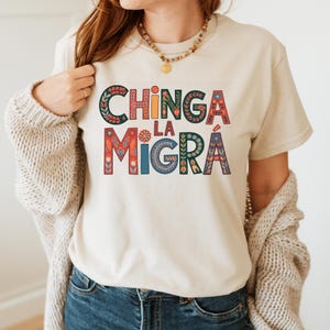 Chinga La Migra Shirt | Anti-Trump Feminist Tee | Political & Human Rights Shirt | Anti-Fascism 2025 Trump Shirt | FDT Apparel