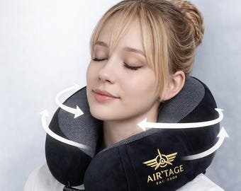 Air'tage In-Flight Comfort Kit - Nackenkissen mit Brillen und Ohrstöpseln