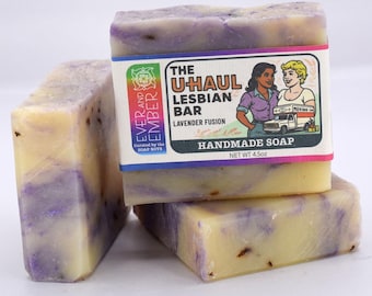 The Uhaul Lesbian Bar Soap, Lavender Fusion Handmade Soap