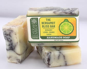 Bergamot Bliss Bar – Handmade Citrus Soap with Shea Butter