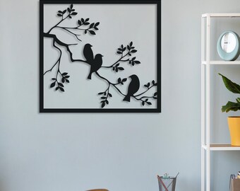 Argan Oil Of Morocco CREATCABIN Birds On The Branch Wall Decor Bird ...