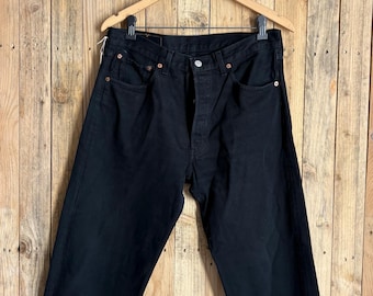 Levis 501 Jeans Black W36 | Vintage 90s - Etsy