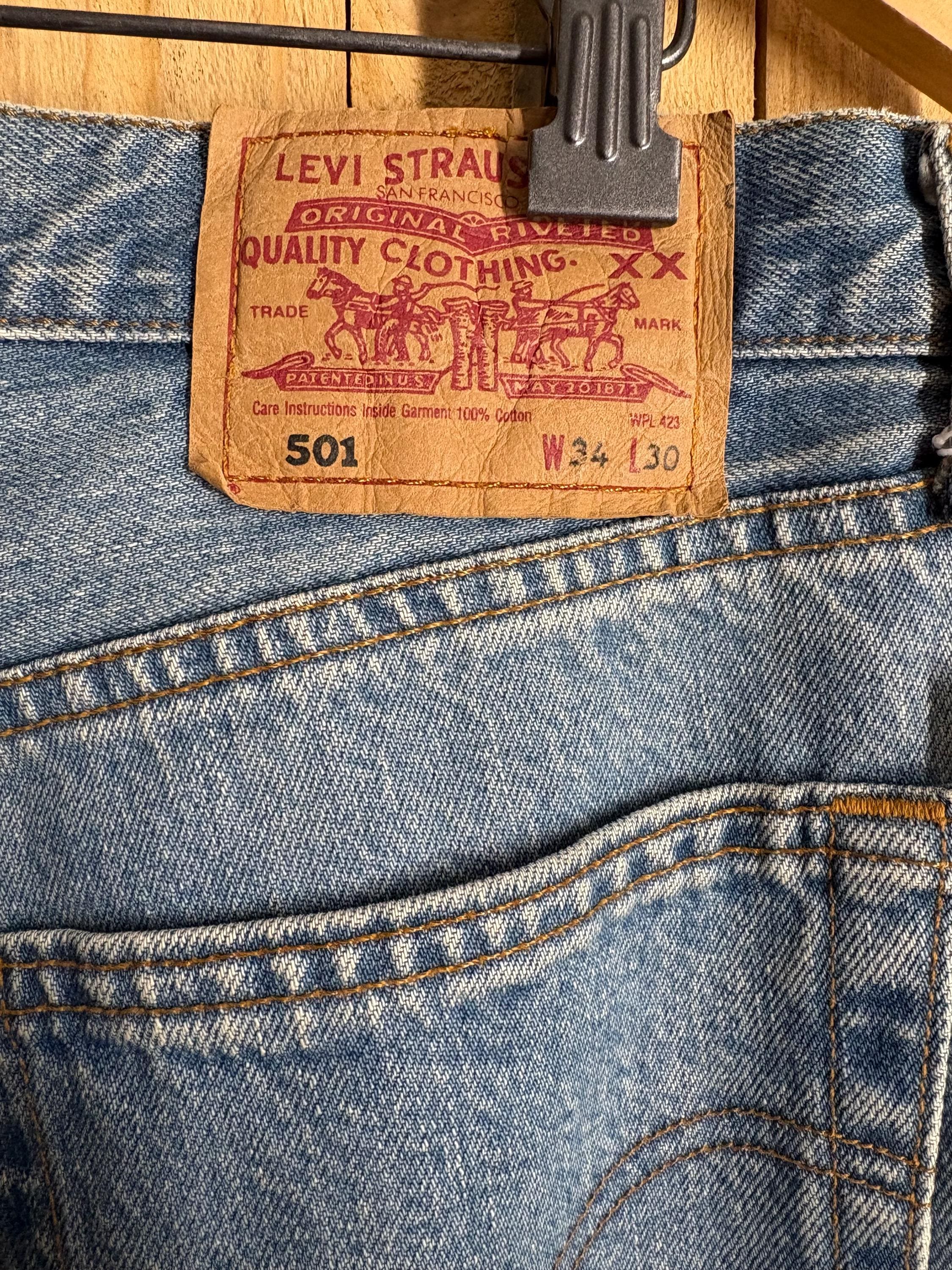 W34 Levi's 501 最終 USA 90's 00's Levi's 501 Vintage – Iconic 90s Denim – W34 - Etsy
