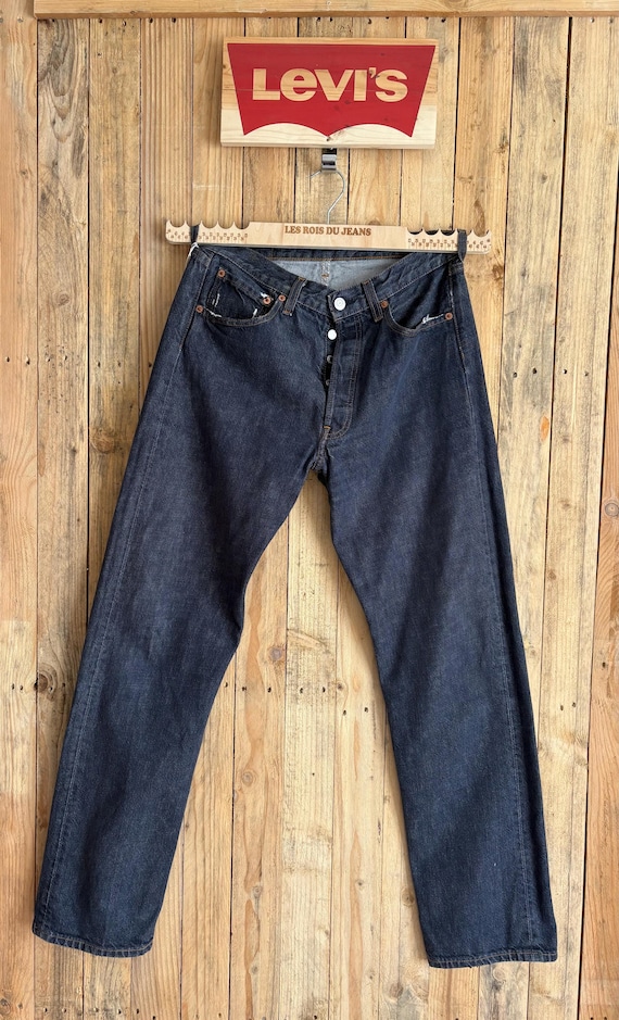 LEVI’S / 2000's 501 08 denim pants W32 Levi's 501 Vintage Jeans (2000) – W32 – Raw Blue – Made in Poland