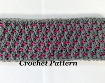 Rosa Ridge Crochet Headband Pattern: Adult Earwarmer (PDF Pattern)