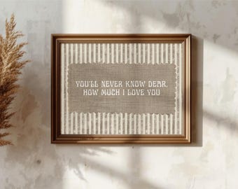 Decoração neutra para quarto de bebê com o tema "O Quanto Eu Te Amo" - Presente para quarto de bebê em estilo fazenda vintage