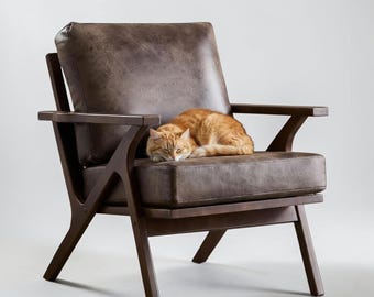 Mid Century Modern Accent Chair – Upholstered Armchair