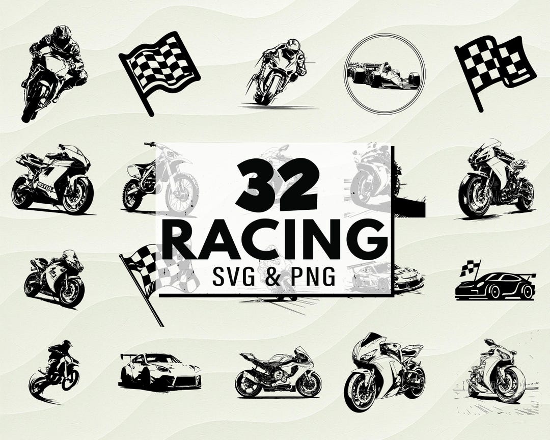 Race Car SVG Bundle, Motorsports Decals (digital Download) - Etsy