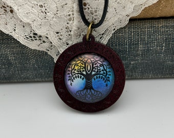 Tree of Life wood pendant