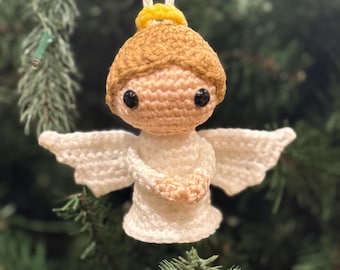Crochet Angel Ornament – Handmade Christmas Tree Decoration