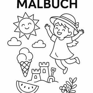 Sommer Malbuch für Kinder