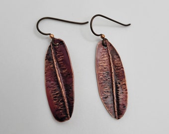 Hand-forged Copper Earrings