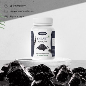 ElixoraVibe Shilajit Kapseln 500 mg - Natürlicher Energie & Ausdauer Boost | 60 Kapseln zur täglichen Anwendung