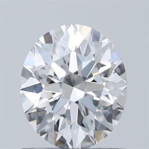 Round Brilliant Cut 5.35 X 5.39 X 3.39 MM, F, VVS1, 0.60 Carat, GIA Certified Natural Diamond for Ring, GIA Certificate 6475204782, OMD52D
