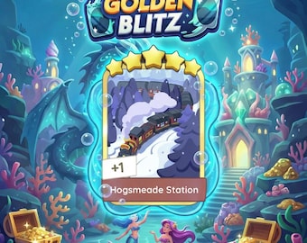 Hogsmeade Station Sticker 5 Sterne - Monopoly_Go Stickers Golden Blitz - Event am 1.Februar