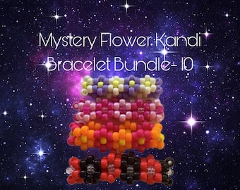 Mystery Bundle - 10 Flower Kandi Bracelets