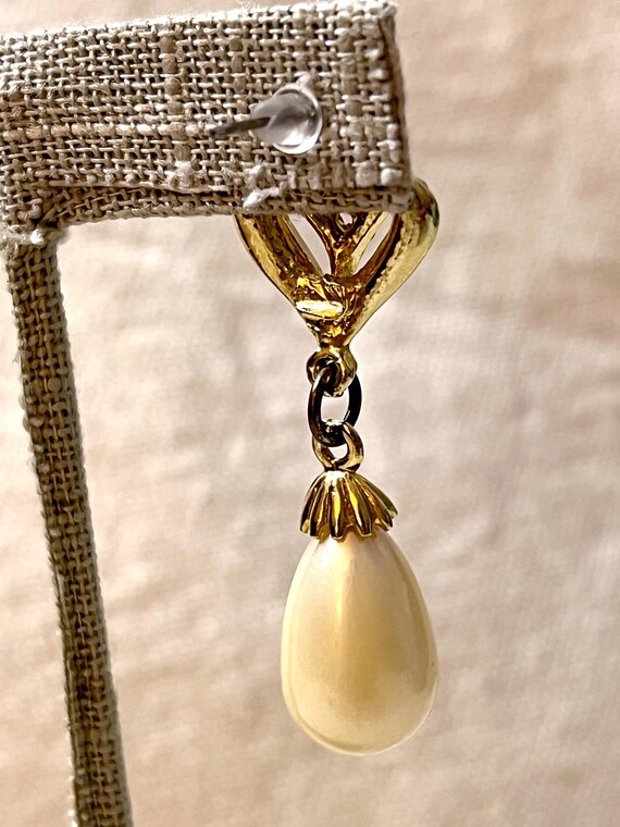 Fancy Rhinestone Encrusted Post with Large Drippi… - image 7