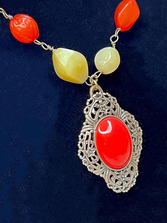 Victorian Design Inspired Multi Colored Large Chu… - image 5