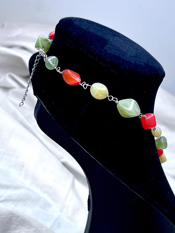 Victorian Design Inspired Multi Colored Large Chu… - image 4