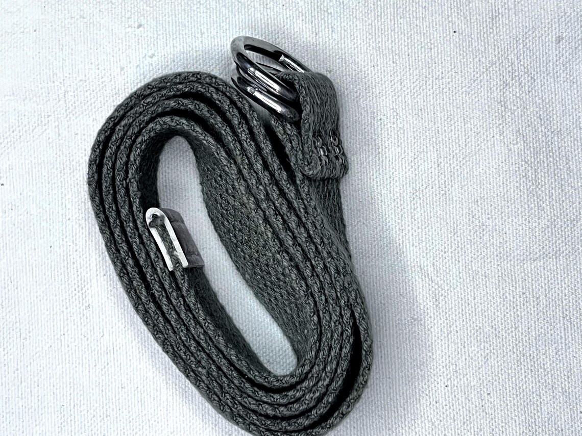 Tamarind Canvas D Ring Belt - Off White