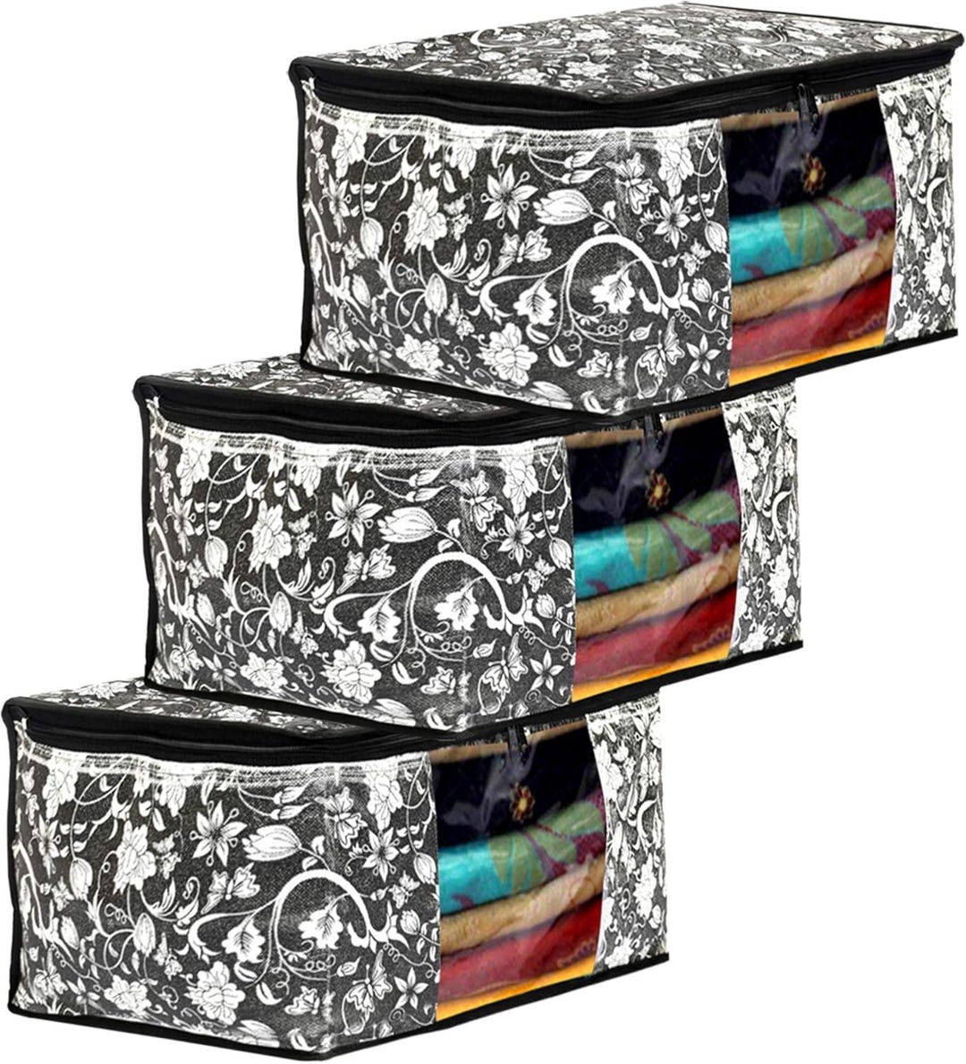 Non Woven Saree Covers With Zip Saree Covers for Storage Saree Packing ...