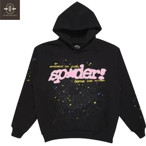 Edgy Spider Web Graphic Hoodie: Unisex Punk Grunge Pullover