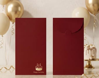 Cash Envelopes- Happy Birthday – Double Happiness Red Pocket(2pcs) -Birthday Party| Feng-Shui
