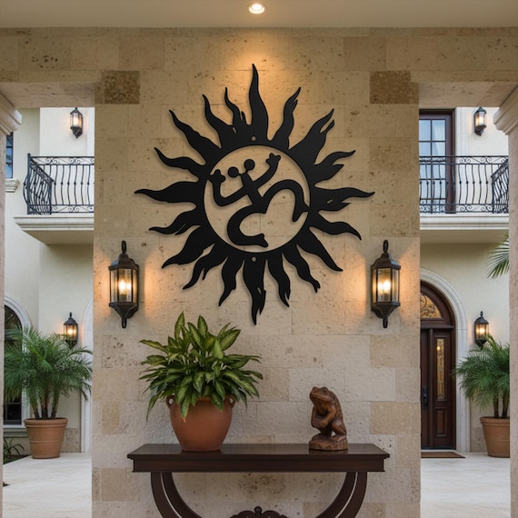 Taino Symbols Wall Art, Puerto Rican Coqui Sun Decor, Coqui Sun Metal Sign, Puerto Rican Pride Metal Decor, Puerto Rican Taino Home Decor