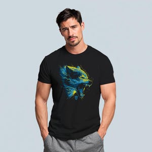 Neon wolf Unisex t-shirt