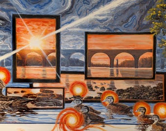 Acrylic Painting on Canvas - 'Souls Of The River'