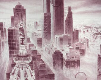 Wine Painting Print - "William Penn @ 36' "