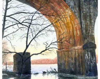 Evening Winter Sun on the Delaware