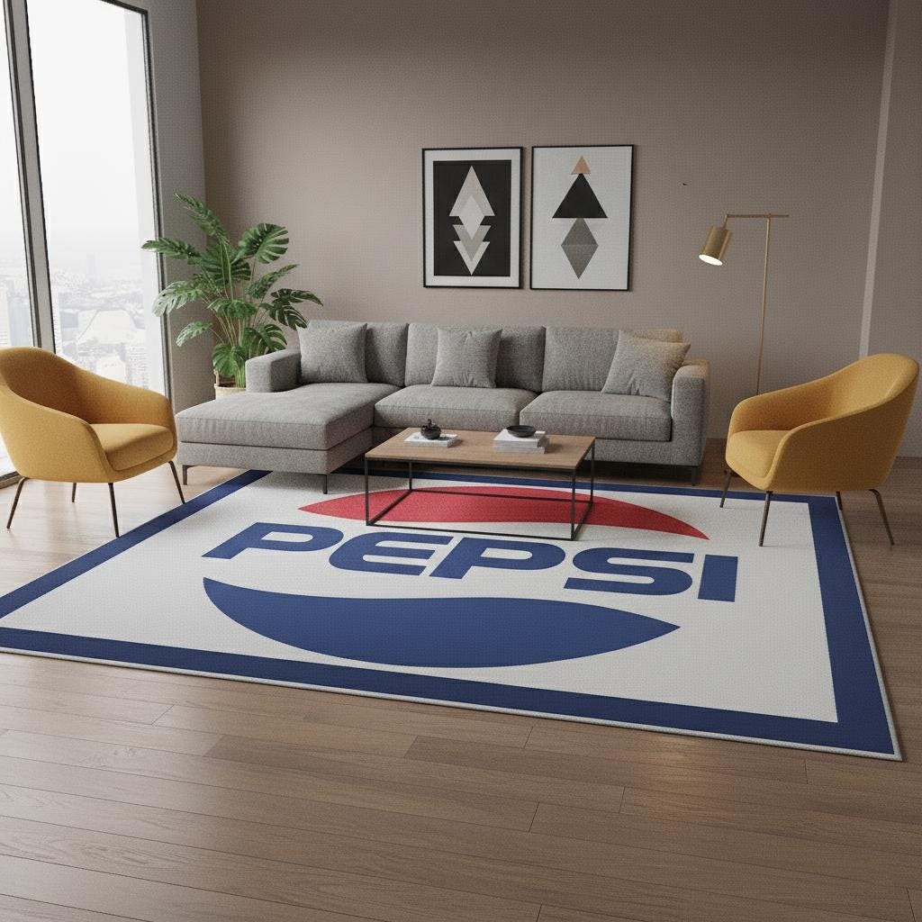 Pepsi ラグ　タペストリー　カーペット　VINTAGE Pepsi Area Rug - Etsy