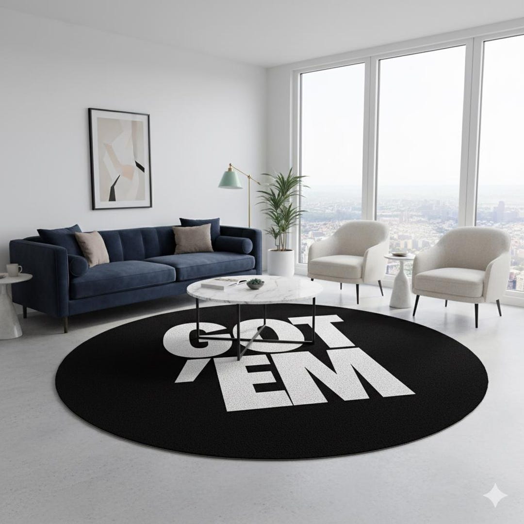 3D Printed Sneakerhead Round Rug: Got 'em Welcome Rug, Sneakerhead ...
