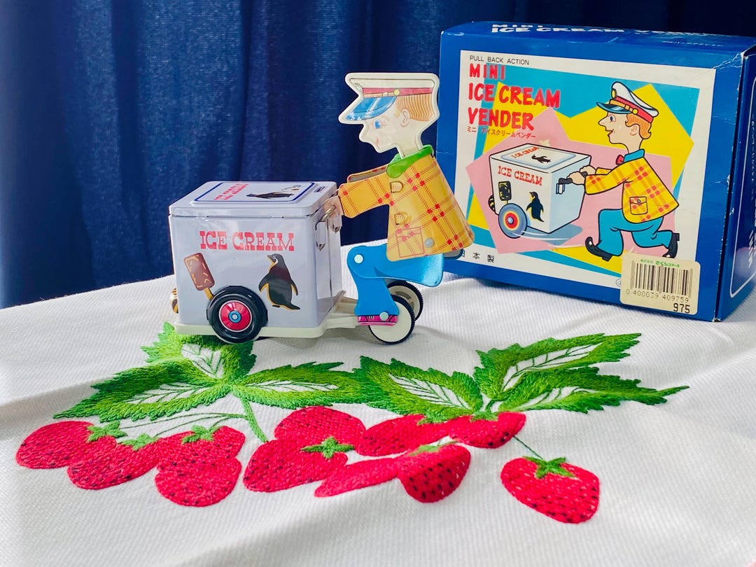 Mini Ice Cream Vendor Wind-up Tin Toy by Masudaya Made 1997s - Etsy